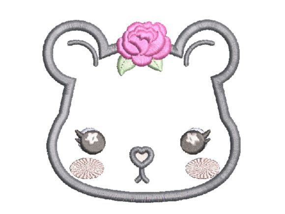 Cara’s Embor Bear Flower Applique