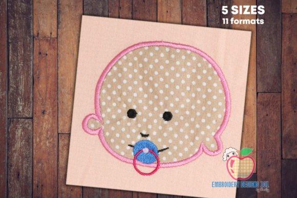 Cute Baby with Nipple Applique