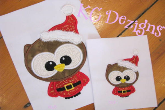 Cute Santa Owl: A Charming Embroidery Design for Meaningful Gifts