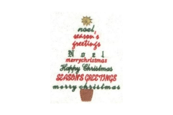 Greetings Tree: A Craft Fair-Ready Christmas Embroidery Design
