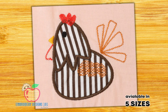 Hen Applique: A Charming, Versatile Embroidery Design for Personalized Gifts