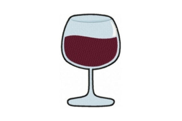 Short Red Wine Glass