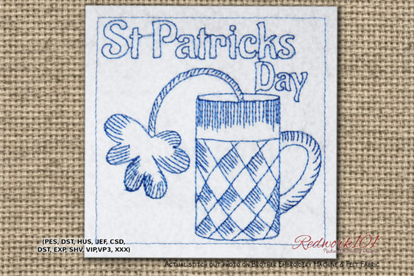 St Patricks Day Celebration with Beer Glass